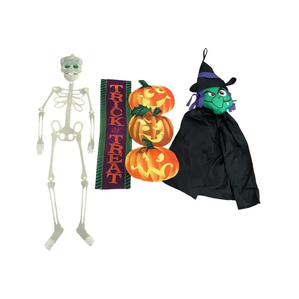 Lot Of 3 Hanging Home Decor Halloween Decorations Goth Gothic Punk